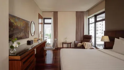 Doppia o twin Premium Deluxe al piano alto con vista sulla città — Orchids Saigon Hotel